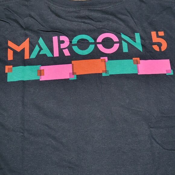 Maroon 5 Graphic Unisex Tee SS Black - Size 2XL - Picture 3 of 7